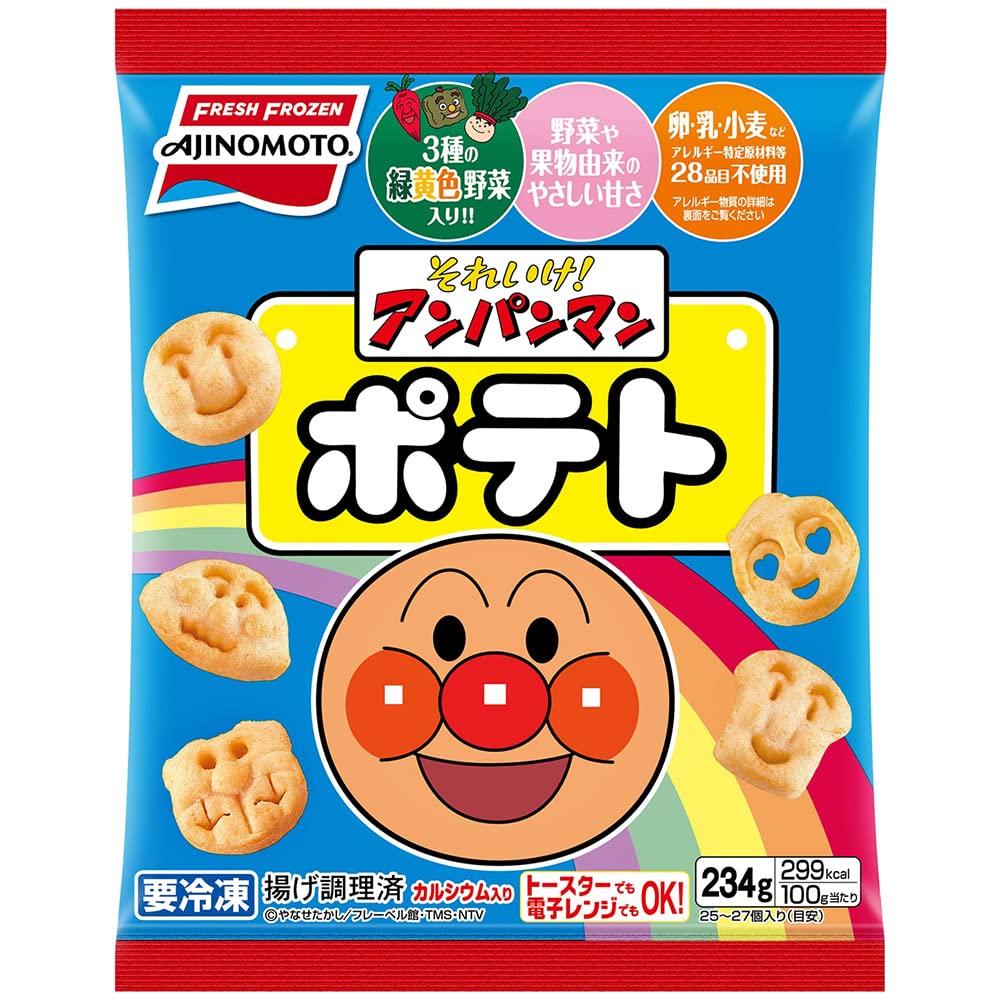 Amazon.co.jp: [冷凍食品] 味の素 それいけ アンパンマンポテト 234g